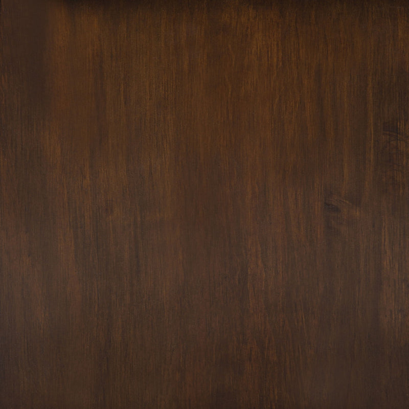 Dark brown wood grain panel sample for TV stand