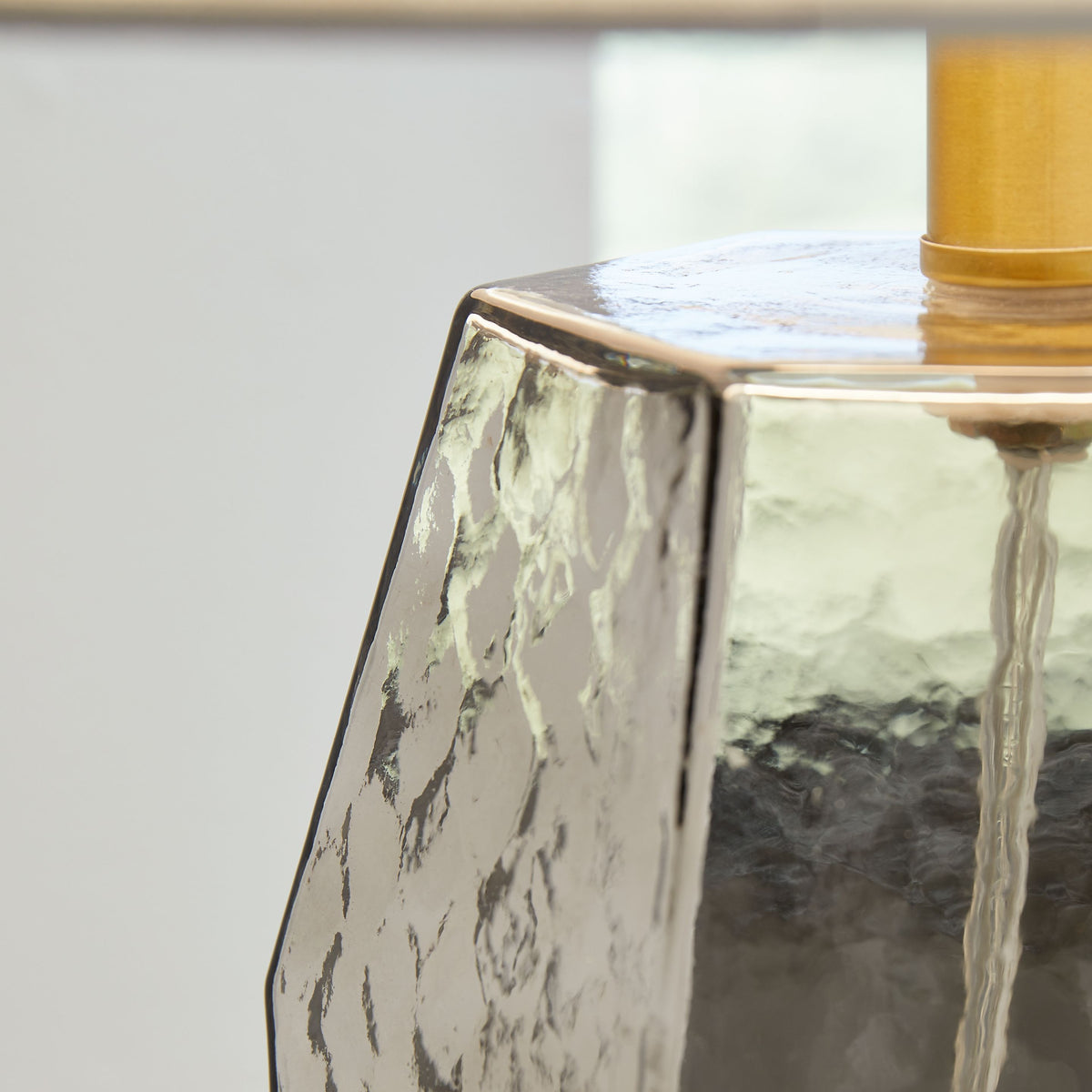 Taylow - Glass Table Lamp  - Gray