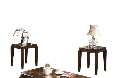 Docila - 3 Piece Pack Coffee With End Table (Set of 3) - Walnut