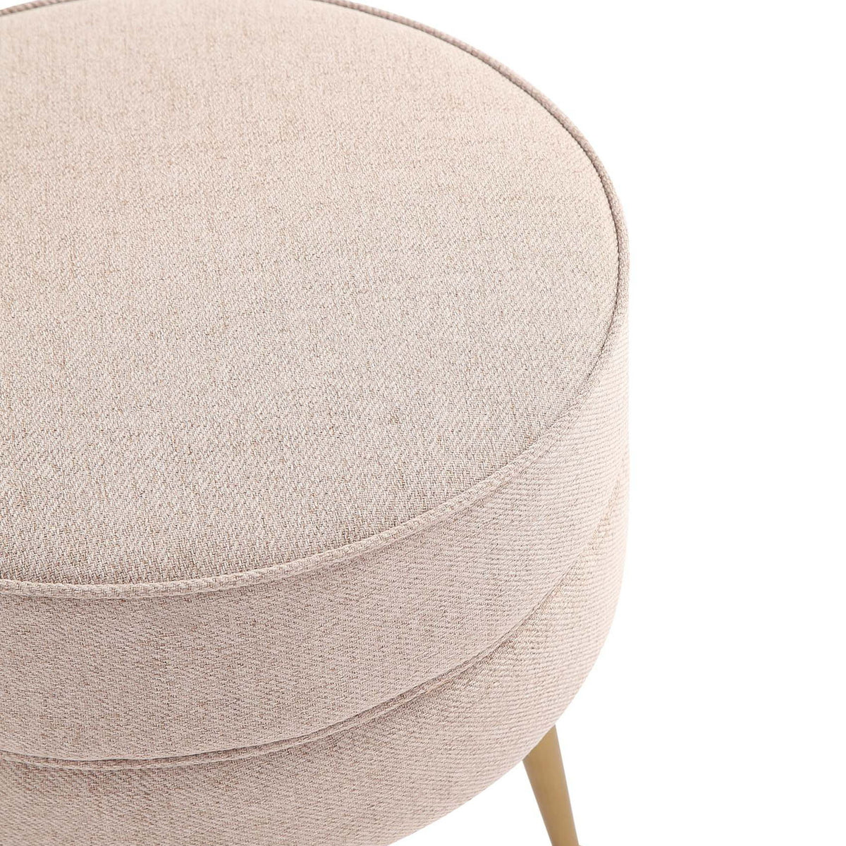 Manhattan Bailey - Accent Ottoman With Gold Chrome Legs