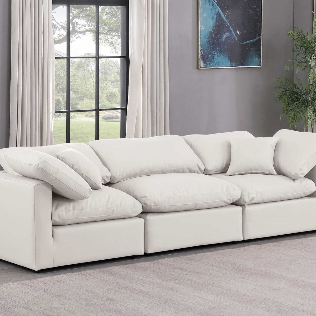 Indulge - Faux Leather 3 Seat Modular Sofa