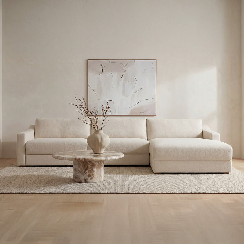 Farrow - Right Sectional - Flecked Oat