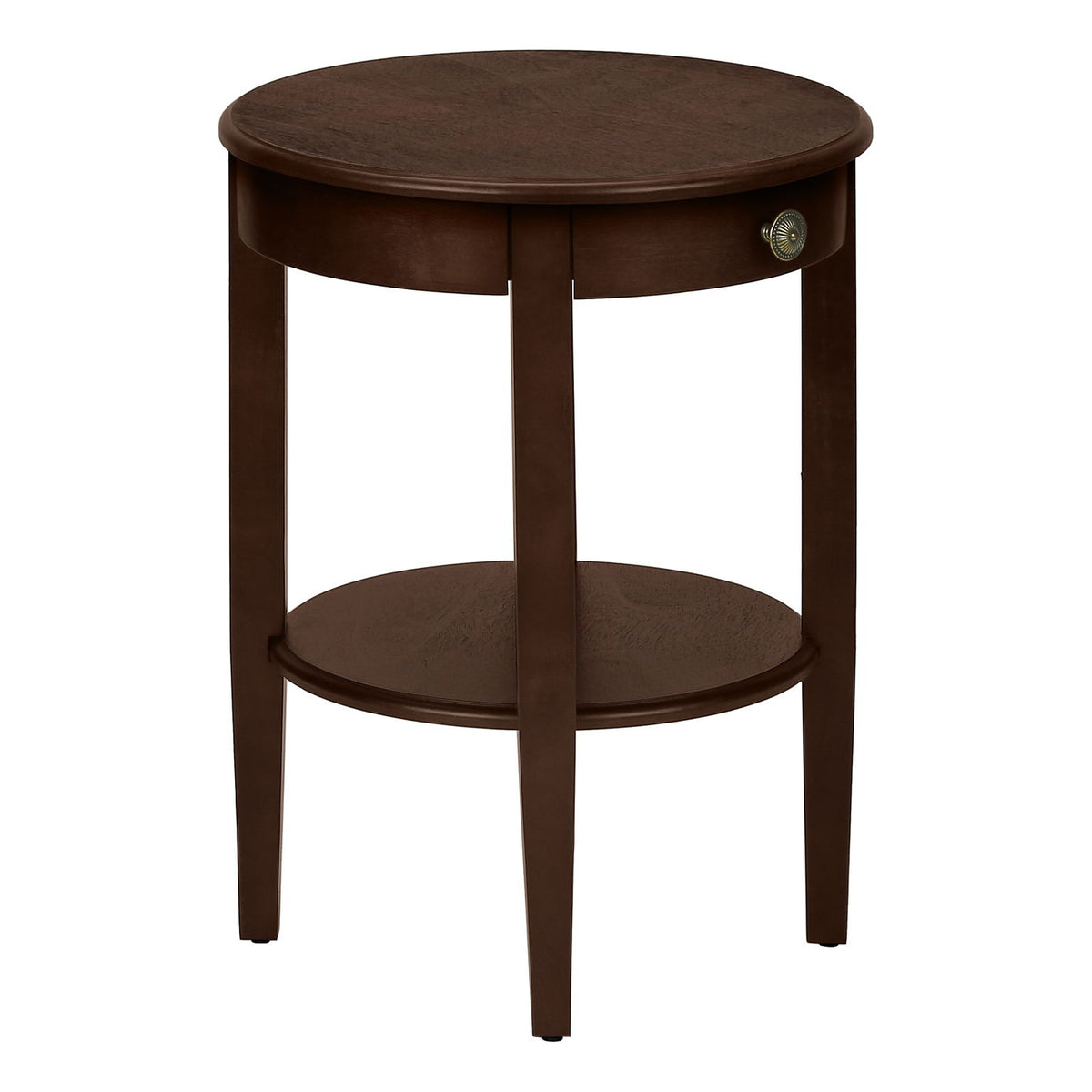 Accent Table, 2 Tier, Transitional - Espresso