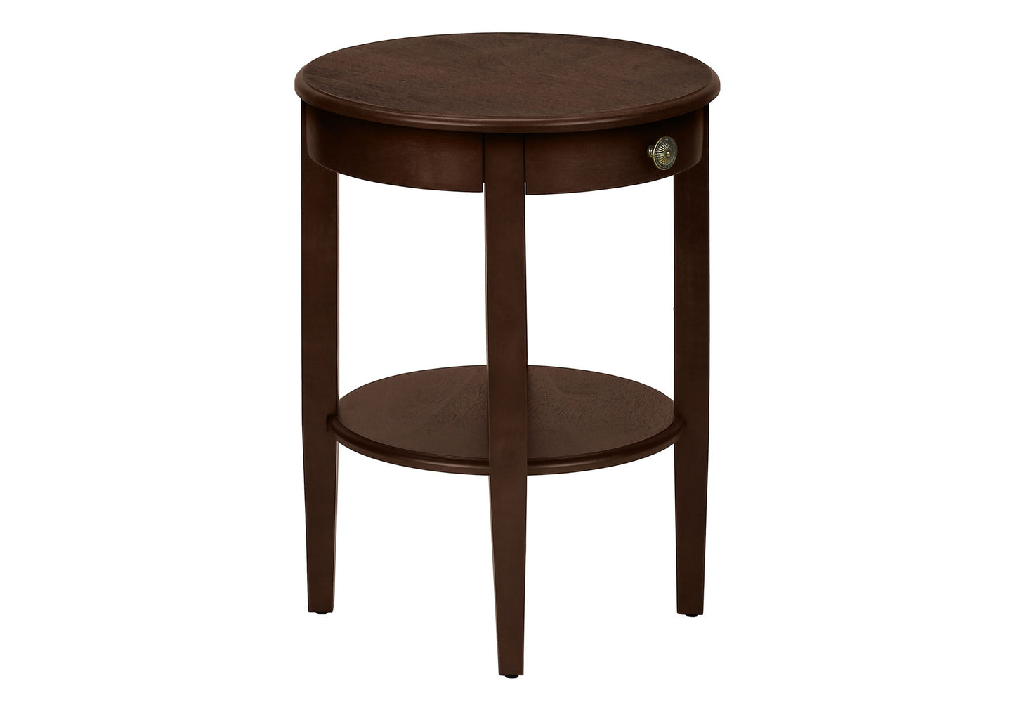 Accent Table, 2 Tier, Transitional - Espresso