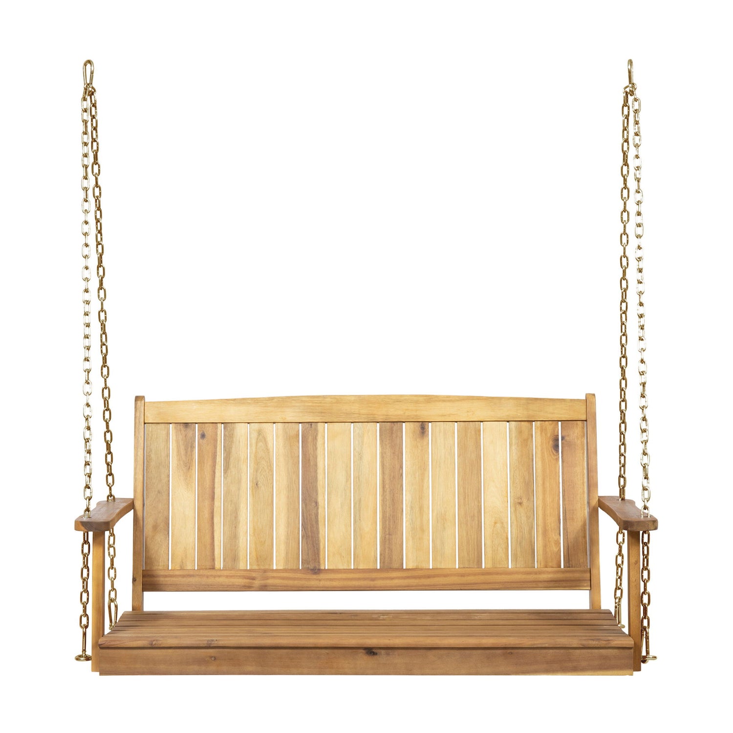 Tambora - Porch Swing Acacia Wood Slat Design