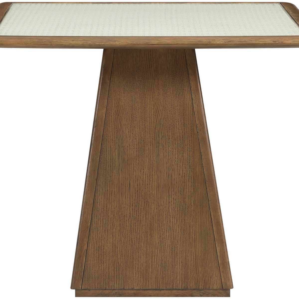 Atrium - Glass Top And Wood Base Dining Table