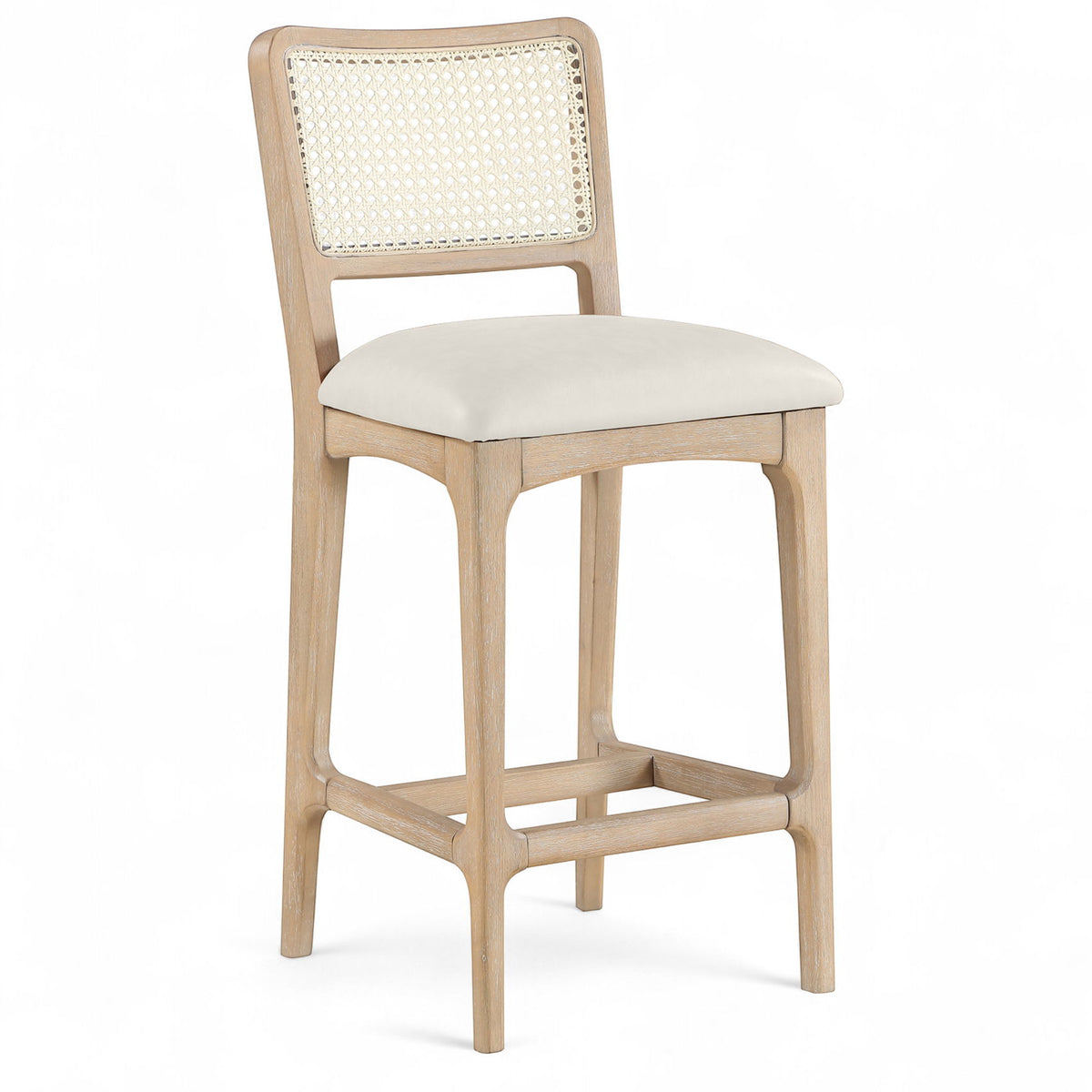 Atrium - Counter Stool With Brushed Natural Base (Set of 2)