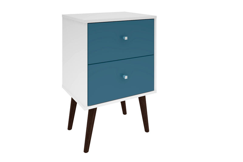 Manhattan Liberty - Nightstand Wtth White Frame