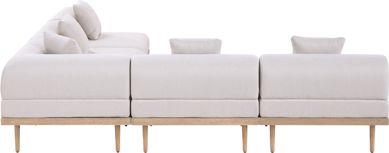 Laguna - 5 Piece 106.5" Upholstered Outdoor Patio Modular Sectional