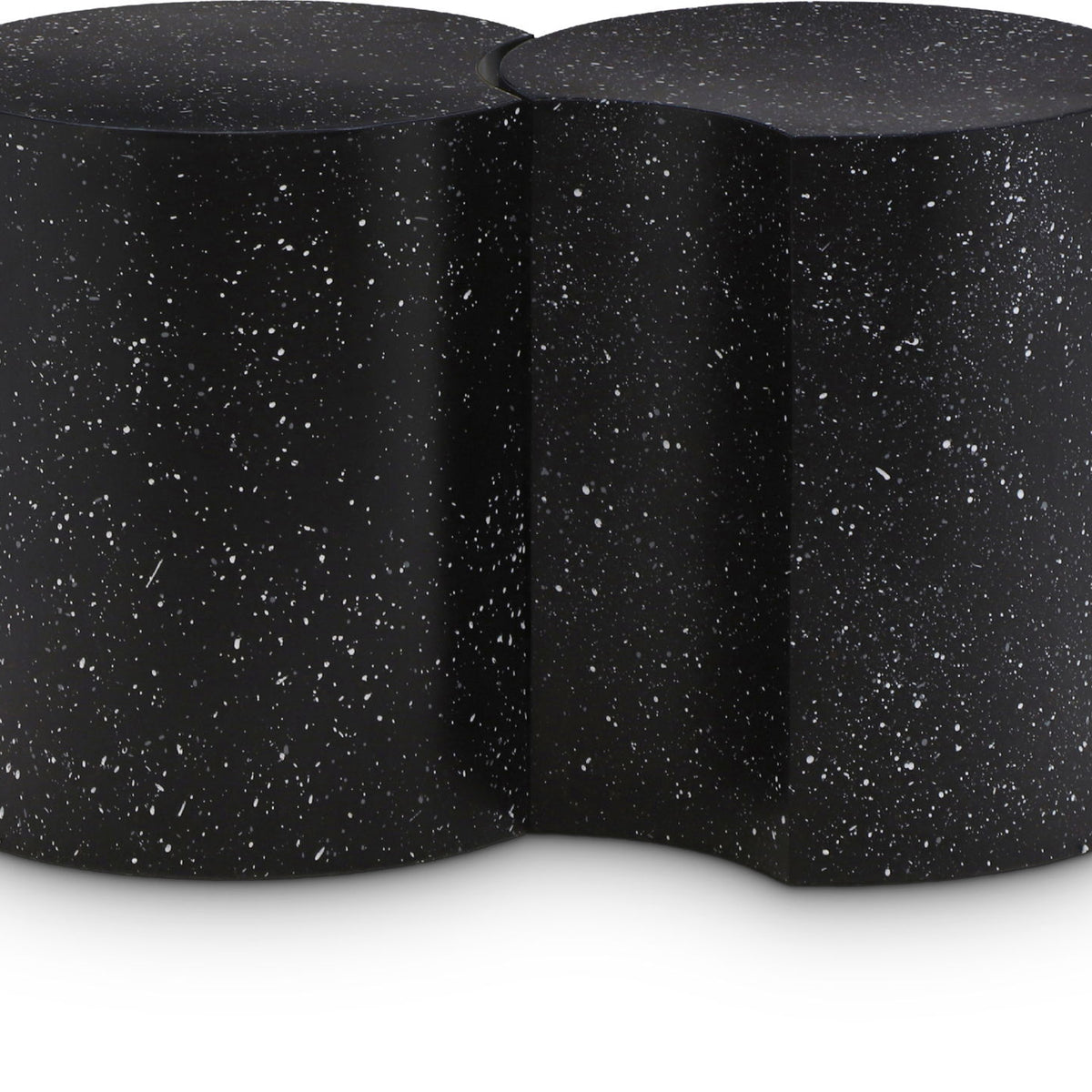 Dimple - 2 Piece Modular End Table - Terazzo Finish