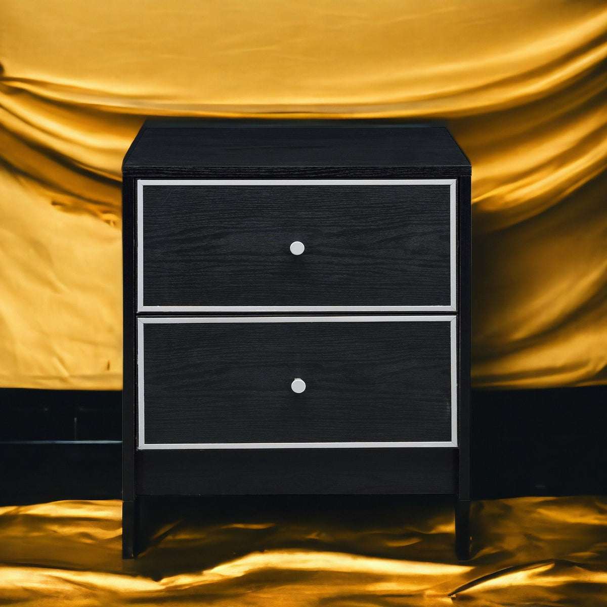 Jabir - Accent Table - Black / Silver