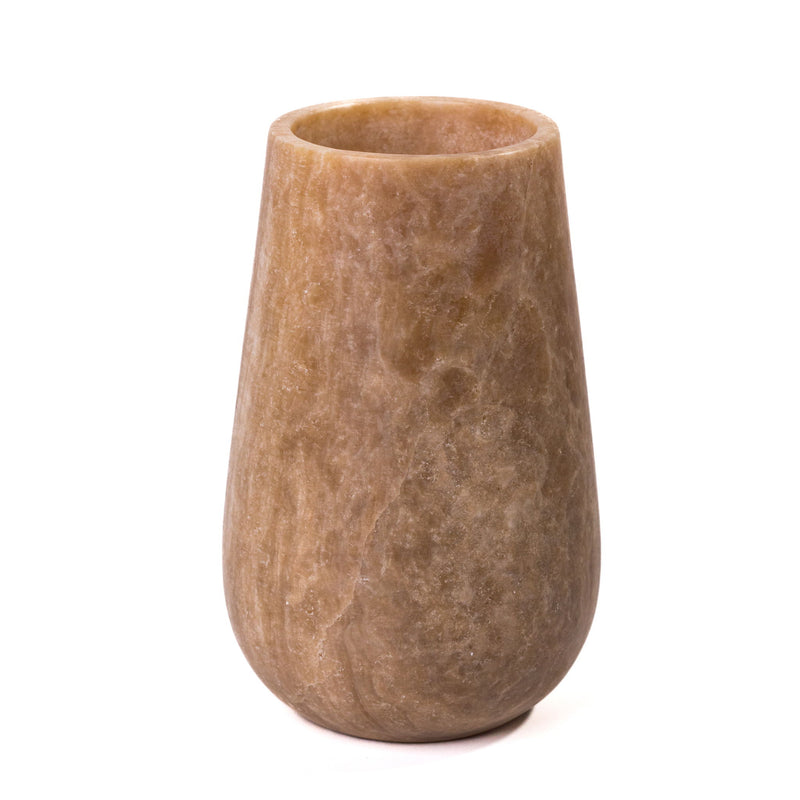 Marble Silo Vase - Onyx