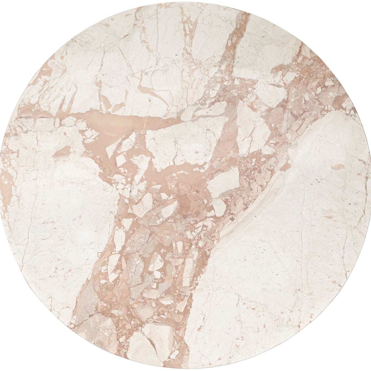 Varenna - Marble Top And Acacia Wood Base Coffee Table - Cream