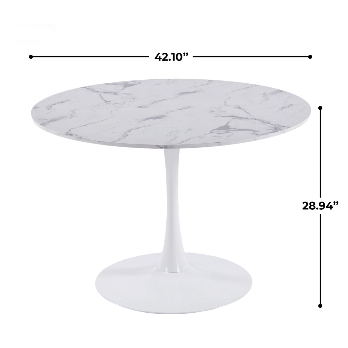 Round Tulip Table, Pedestal Design