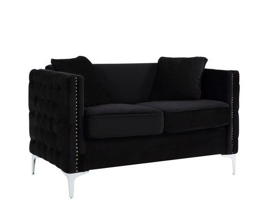 Bayberry - Velvet Loveseat With 2 Pillows