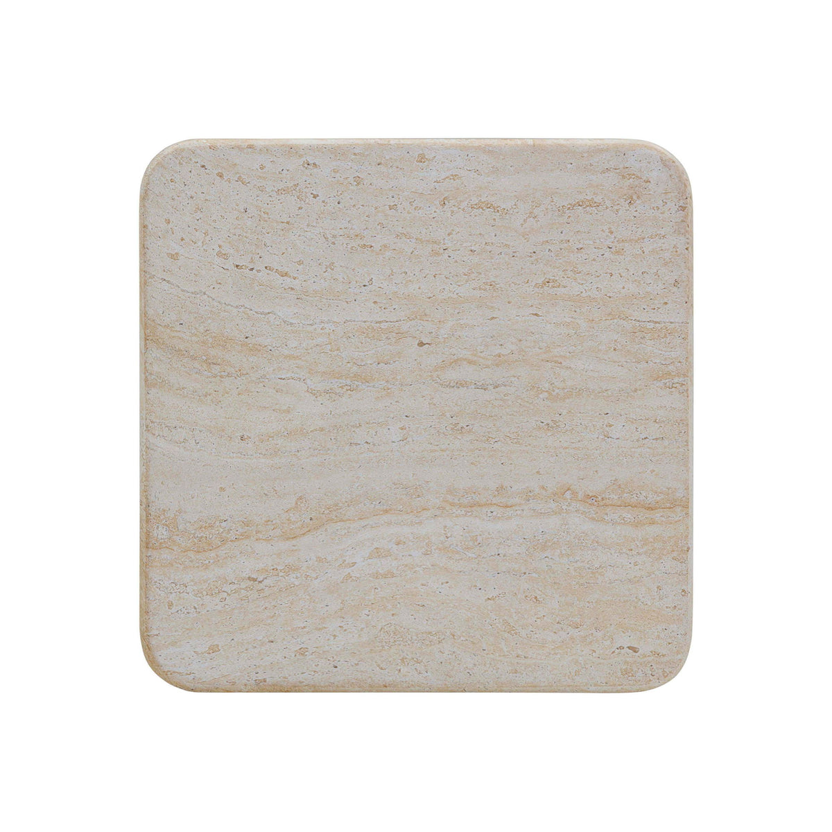 Brut - Concrete Indoor / Outdoor Side Table - Travertine & Breccia