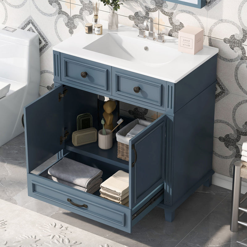 Bathroom Vanity With Sink, Storage Cabinet