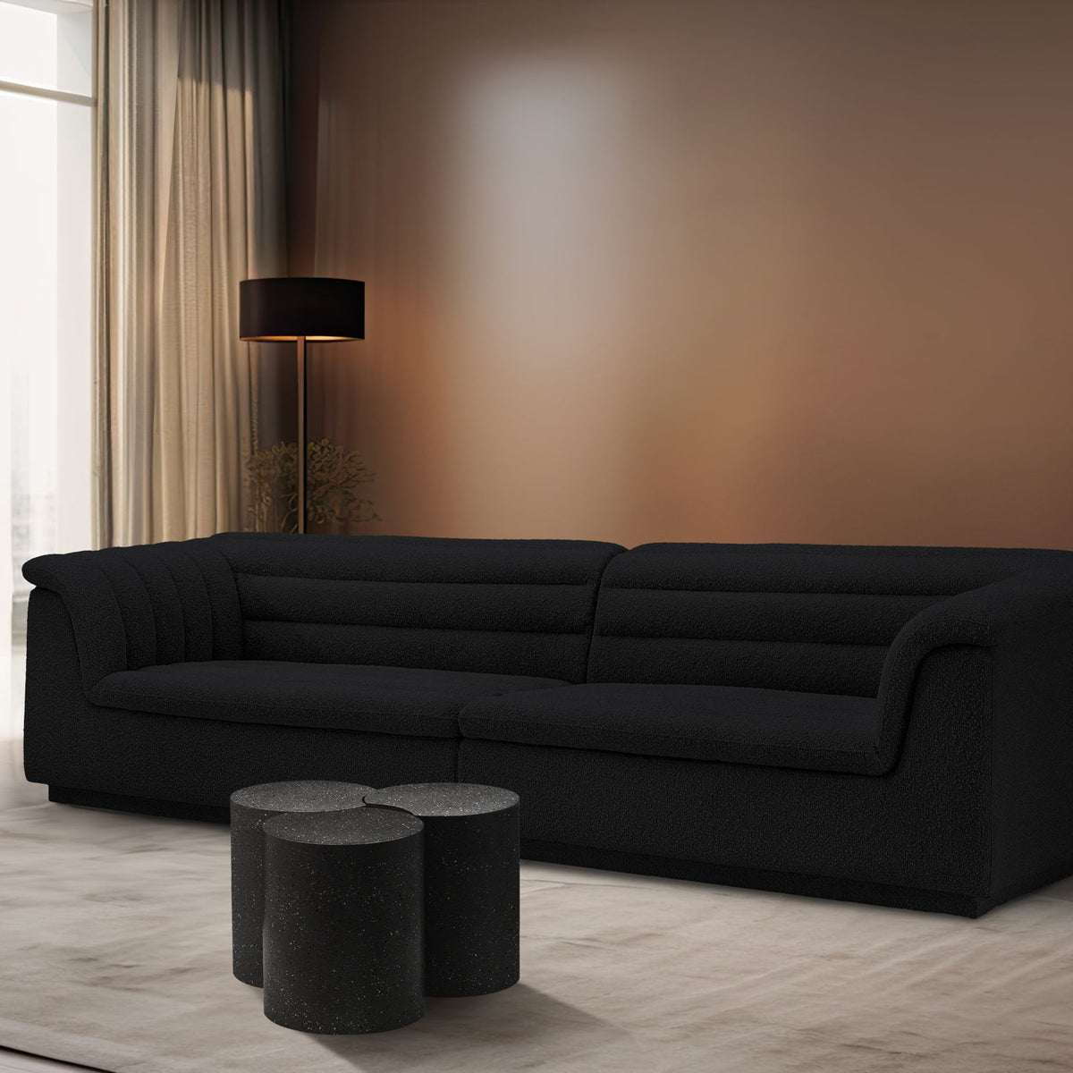 Dimple - 3 Piece Modular Coffee Table - Terazzo Finish