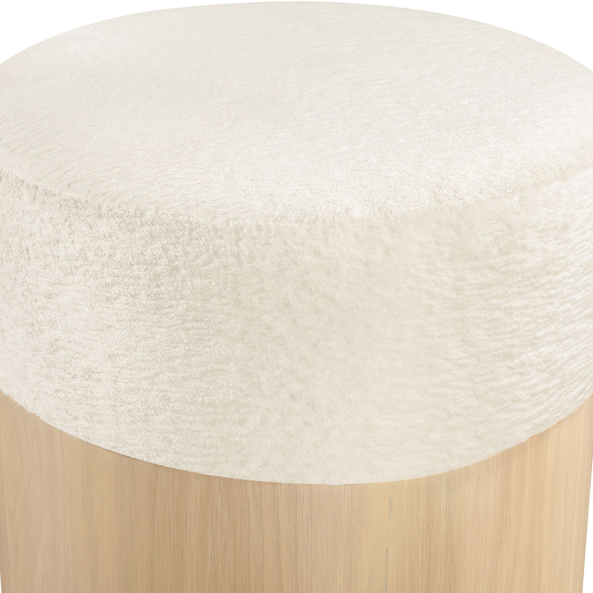 Nimes - Ottoman / Stool With Natural Base