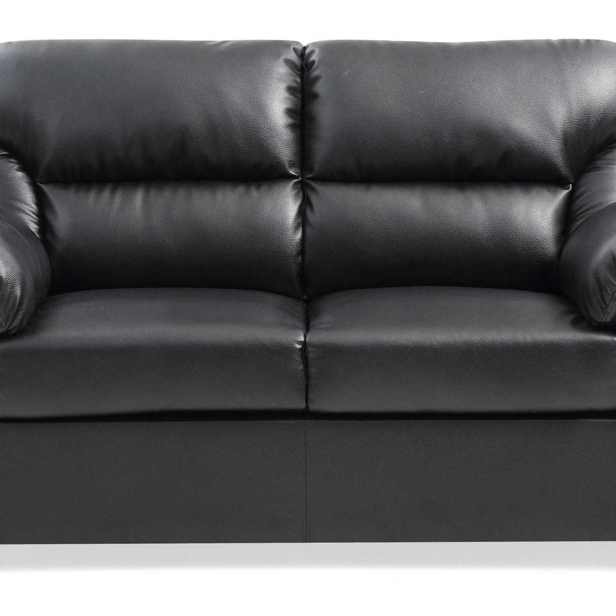 Chic Padded Love Seat For Modern Living - Black