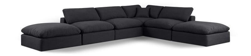 Comfy - 6 Piece Linen Modular Sectional