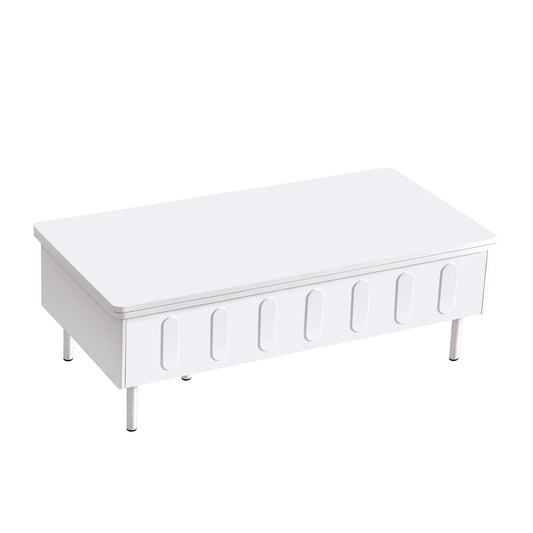 Lift Top Coffee Table With 2 Drawers With Hidden Storage Compartment For Living Room