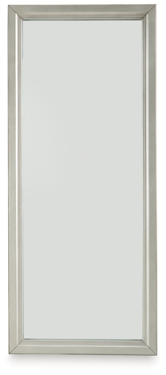 Evesen - Champagne - Floor Standing Mirror With Storage