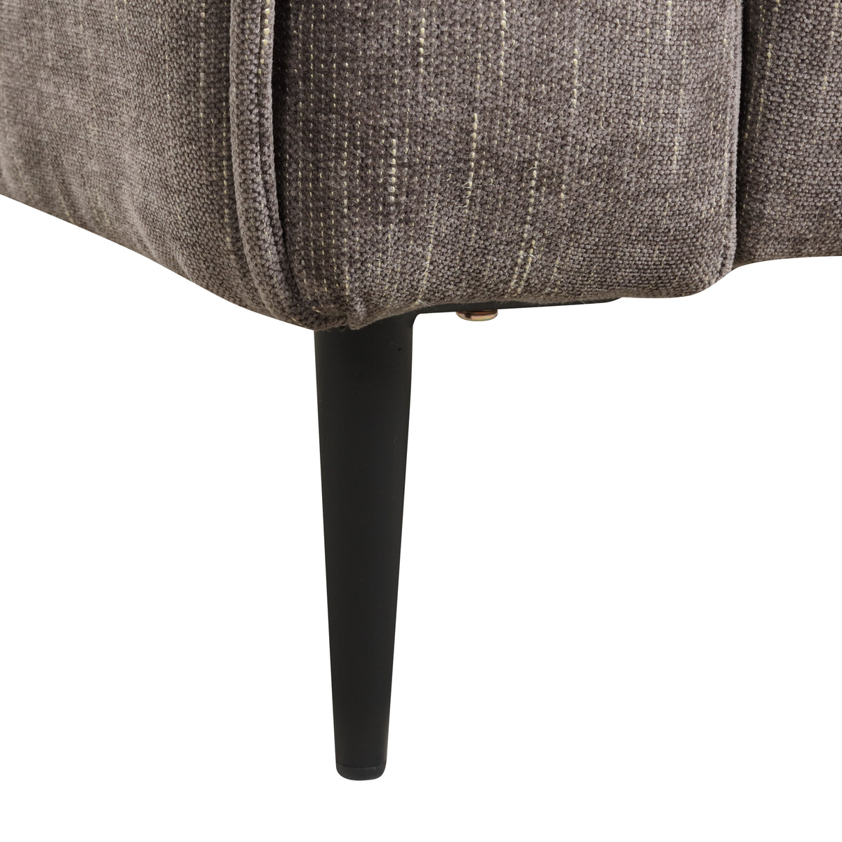 Valentina - Chenille Chair With Metal Legs And Throw Pillow