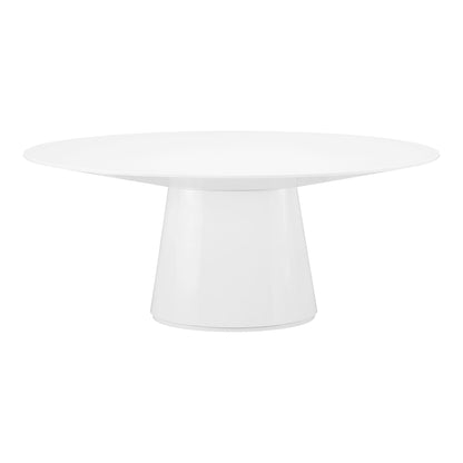 Otago - Oval Dining Table Wood - White