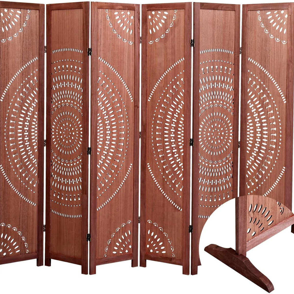 Panel Solid Wood Folding Room Divider