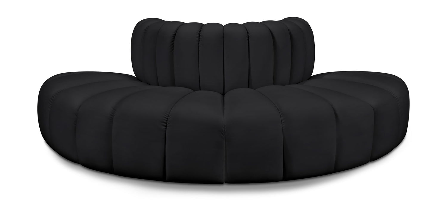 Arc - Faux Leather 4 Piece Modular Sofa