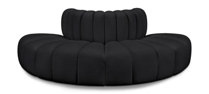 Arc - Faux Leather 4 Piece Modular Sofa