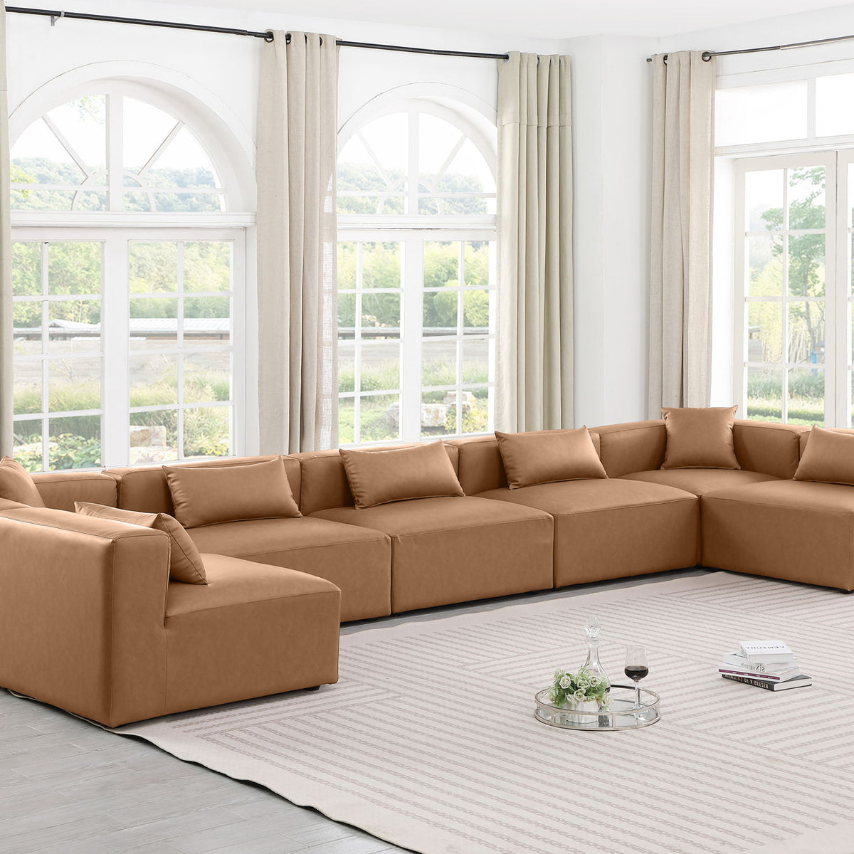 Cube - 7 Piece Modular U-Shaped Sectional