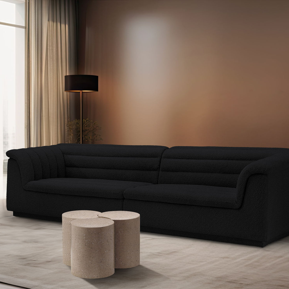 Dimple - 3 Piece Modular Coffee Table - Terazzo Finish
