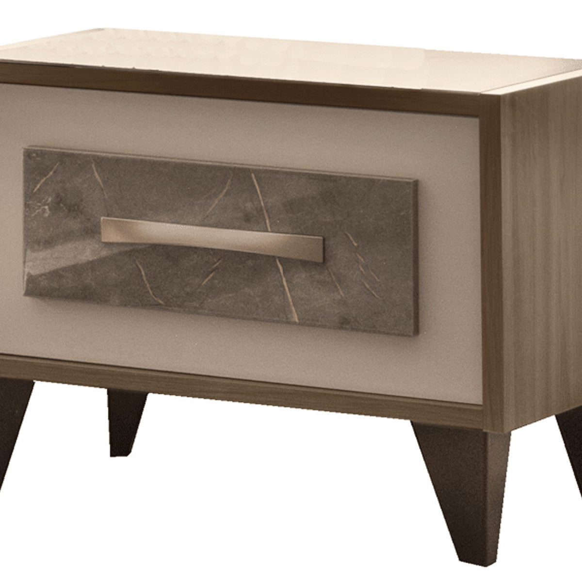ArredoAmbra - Nightstand - Light Brown / Beige