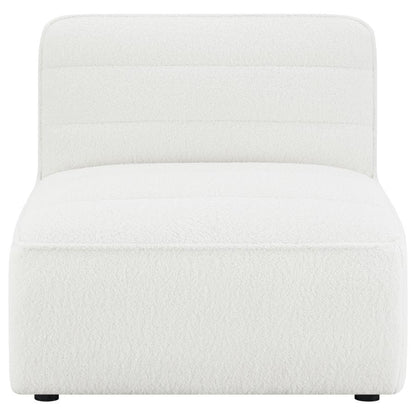 Sunny - Upholstered Armless Chair Natural - Ivory