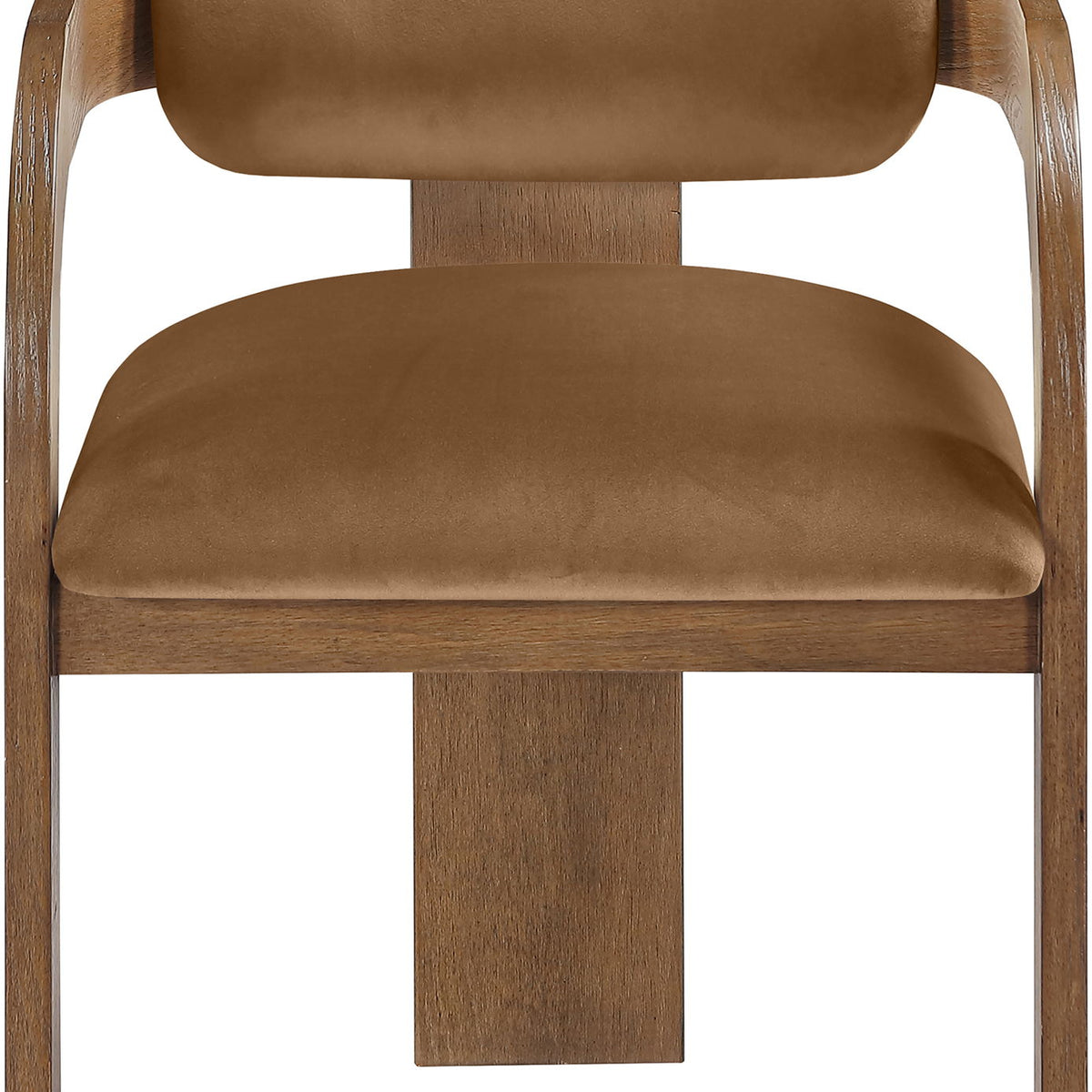 Cedra - Velvet Performance Fabric Upholstered Dining Chair (Set of 2) - Brown Frame