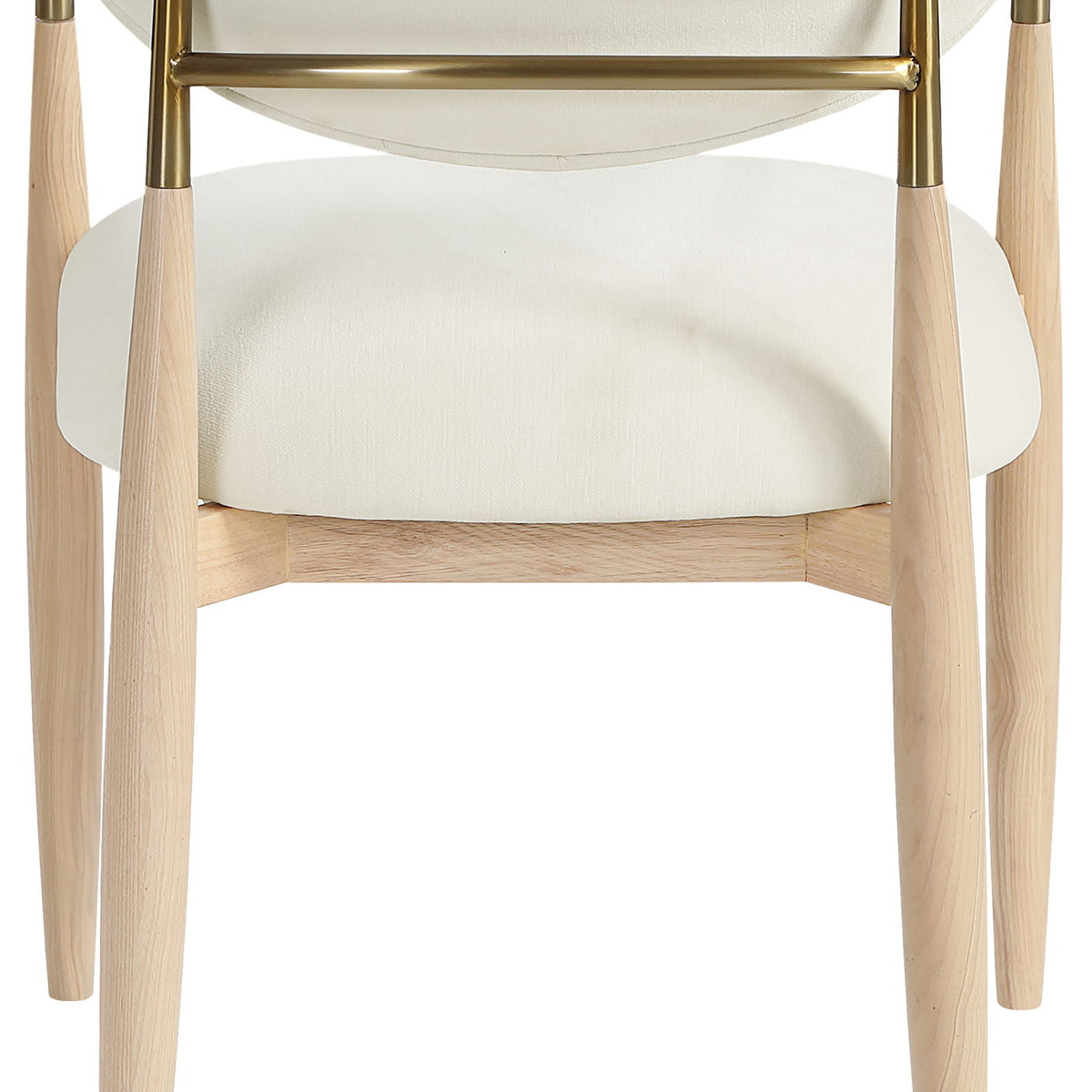 Riccio - Fabric Dining Arm Chair (Set of 2) - Natural Frame