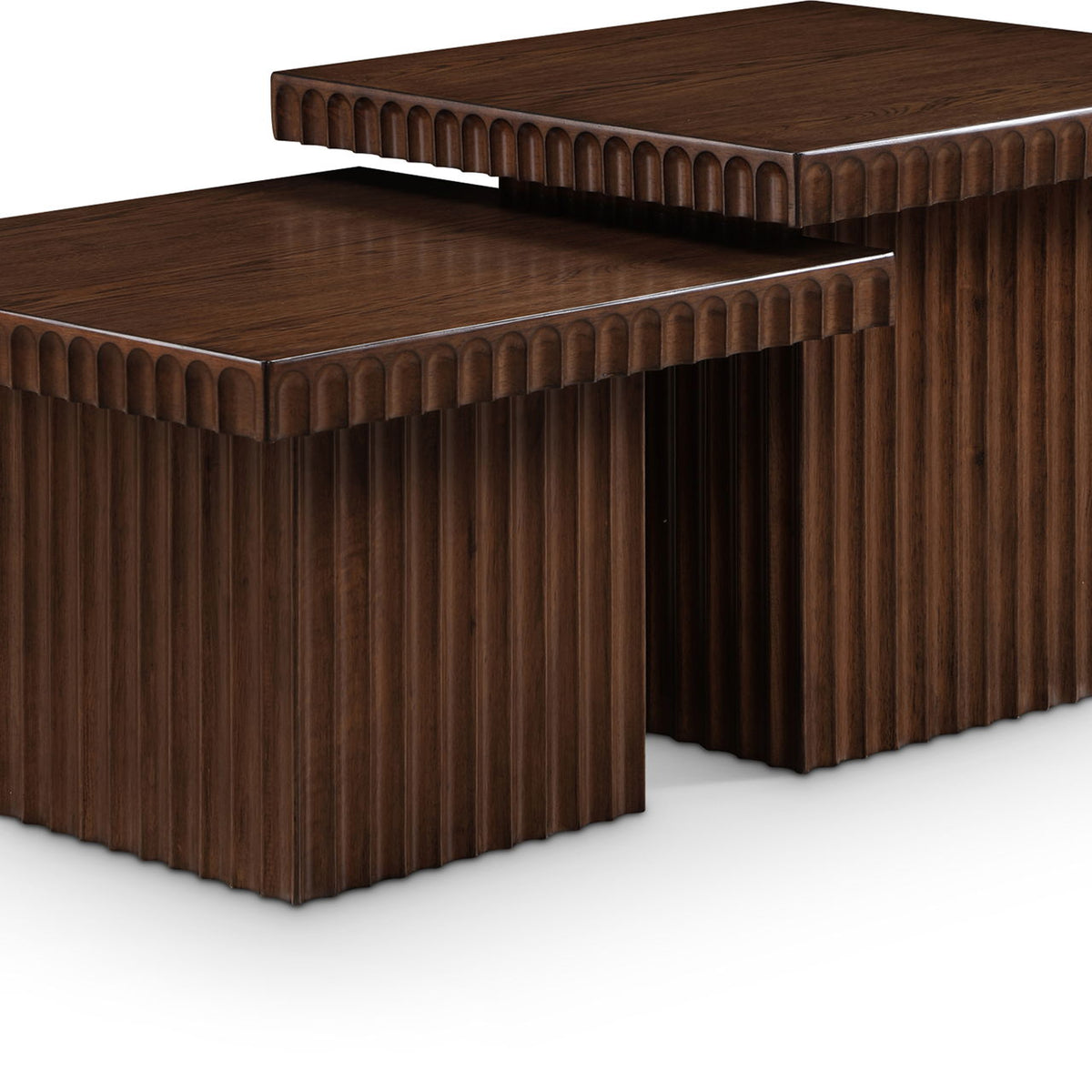 Spencer - 18" Oak Veneer 2 Piece Coffee Table