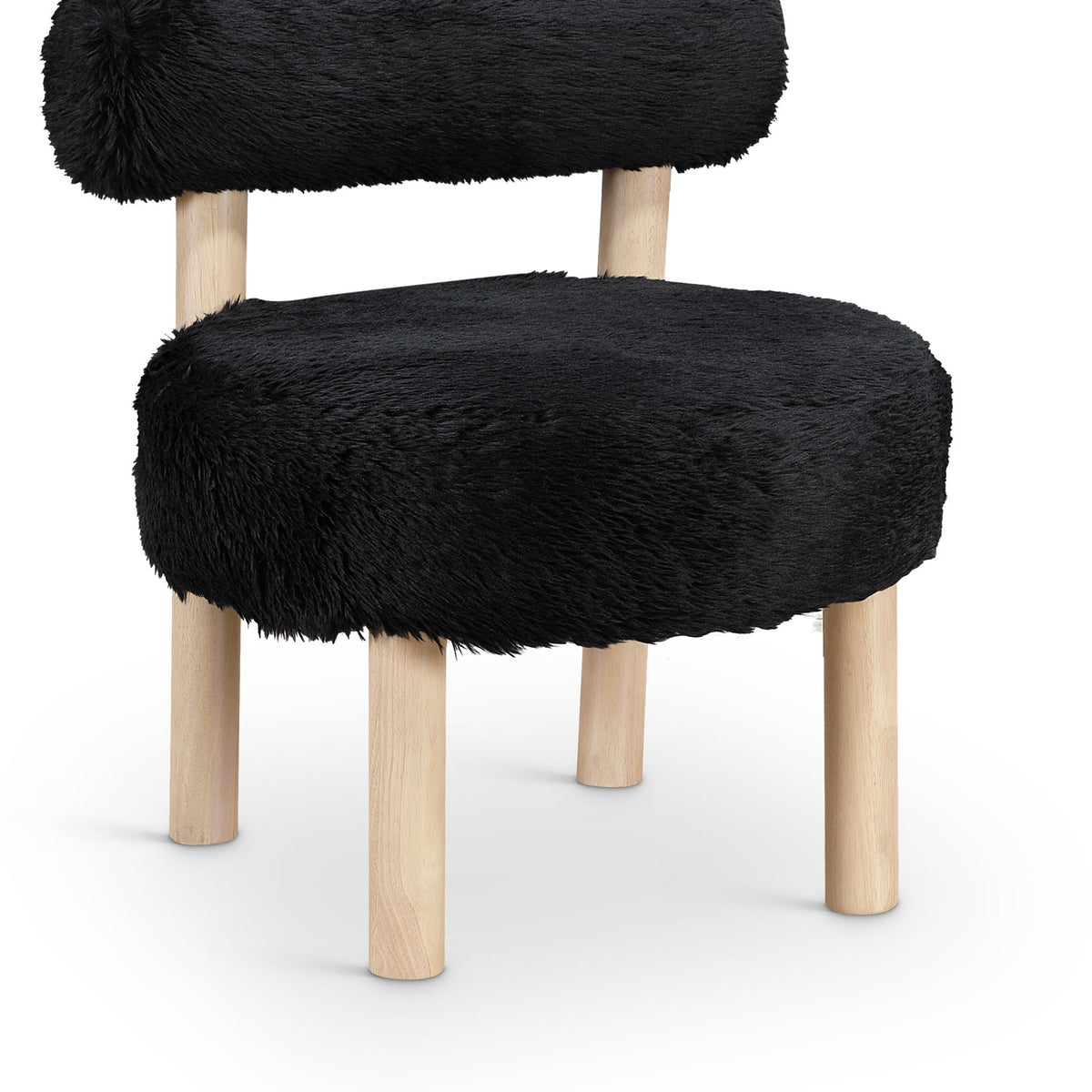 Ambre - Shearling Fabric Accent Chair