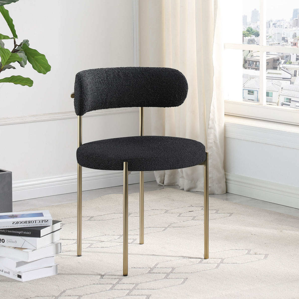Beacon - Boucle Fabric Dining Chair (Set of 2)