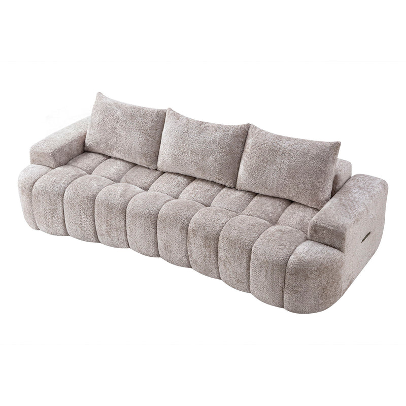 Extra Large Curved Front Compressed Sectional Sofa