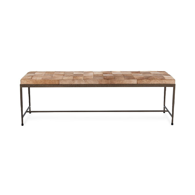 Achen - Hide 60" Bench