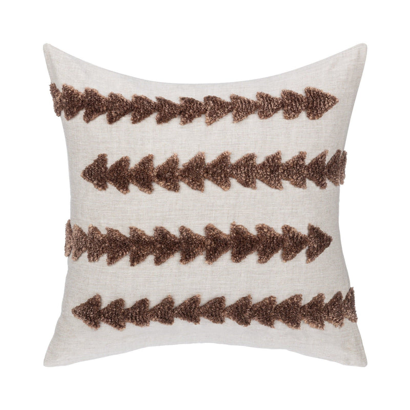 Essay - 22" x 22" LN Pillow - Frothed Brown