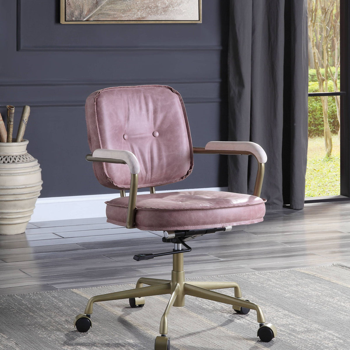 Siecross - Top Grain Leather Office Chair