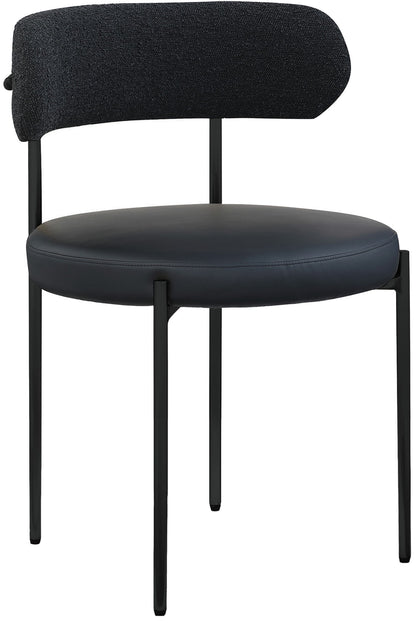 Beacon - Faux Leather Dining Chair With Black Legs (Set of 2)