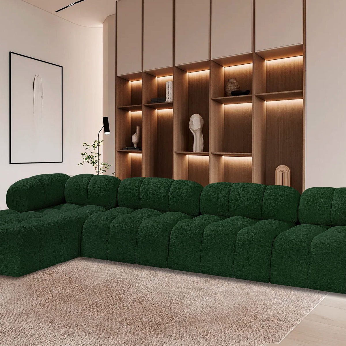 Ames - 5 Piece Fabric Modular Sectional
