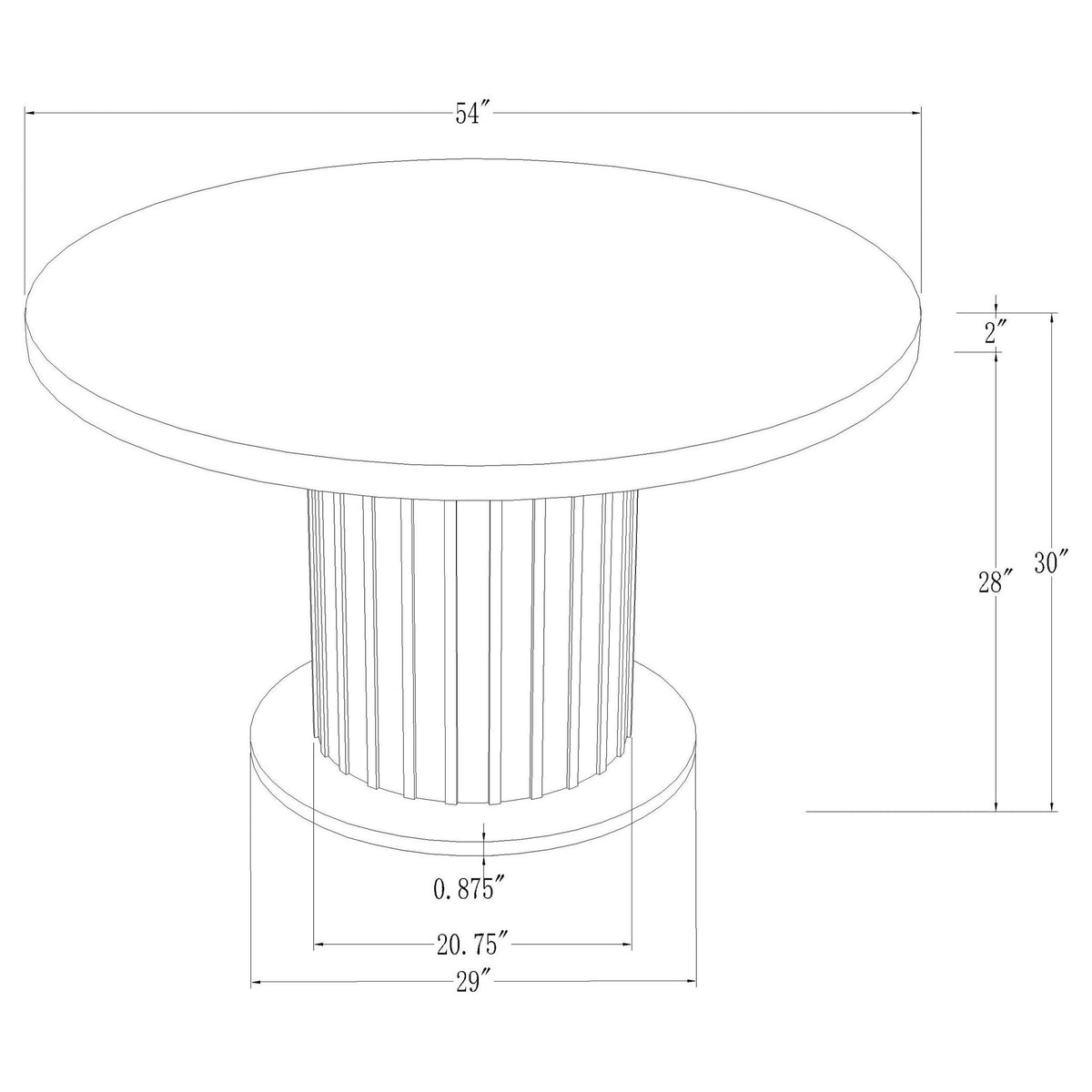 Sherry - 5 Piece Round Dining Table Set