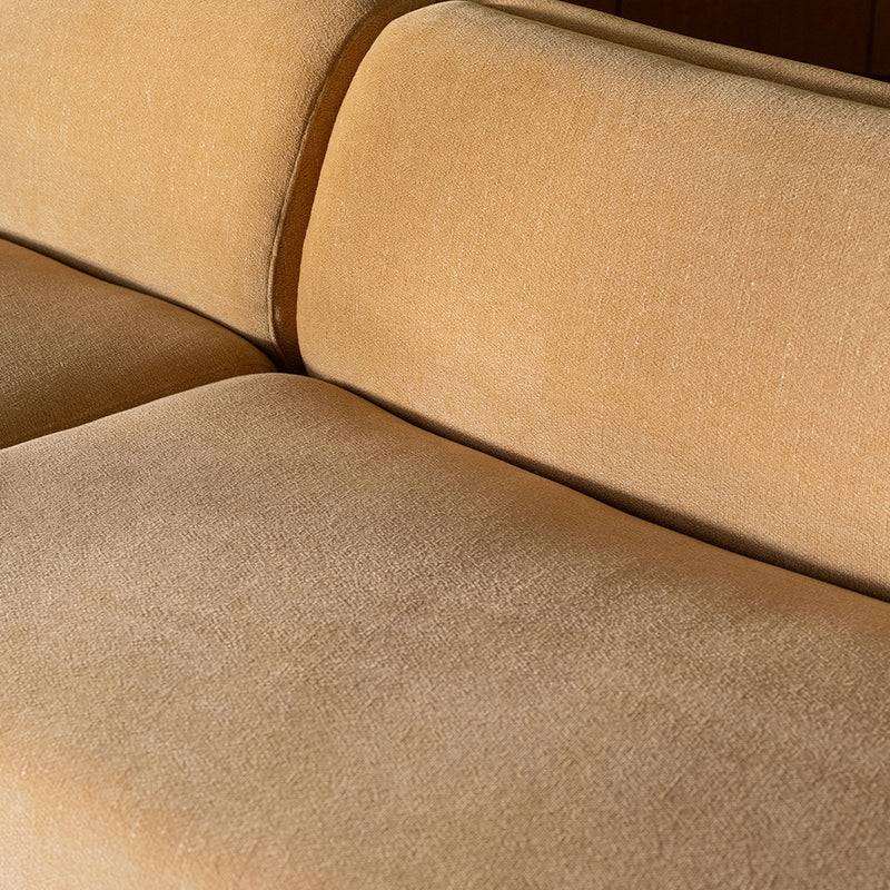Naomi - Concave Sofa - Golden Yellow