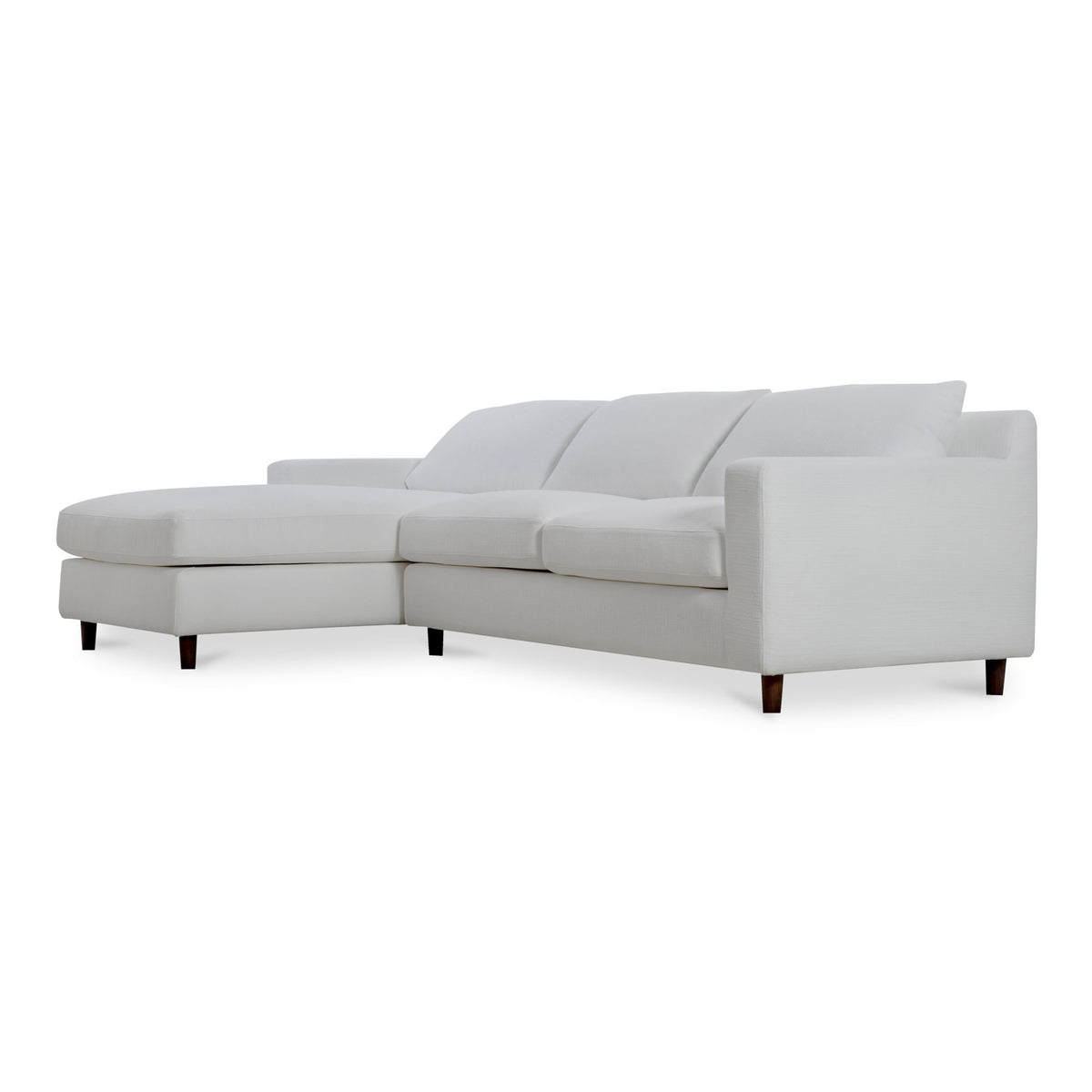 Hutton - Left Sectional - White